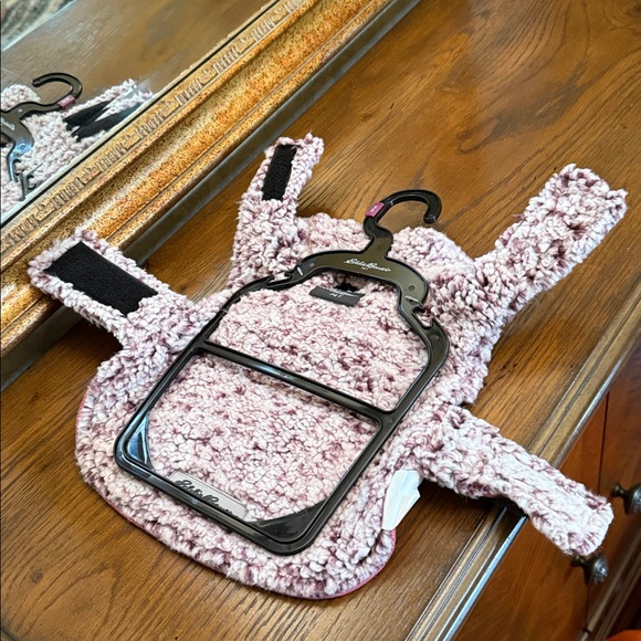 Eddie Bauer Pink/Gray Puffer Dog Jacket. Size XS. Length 7-9”. Weight 4-12 lbs. - Picture 6 of 11